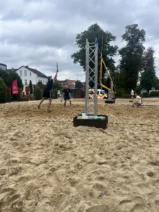 Spielszene beim Beachtennis-Turnier Bramsche während des Böckmann Cups 2026